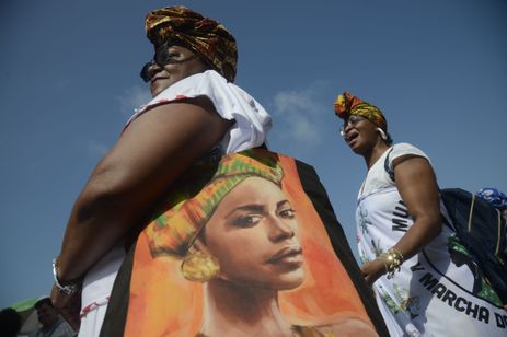 O Fórum Estadual de Mulheres Negras do Rio de Janeiro realizou pelo quinto ano consecutivo, a Marcha das Mulheres Negras, na orla de Copacabana, zona sul da capital.