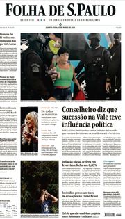 Capa do Jornal Folha de S. Paulo Edição 2024-03-13