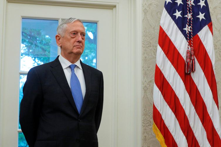 O secretário de Defesa norte-americano, Jim Mattis