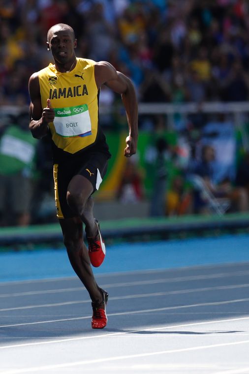 Fernando Frazão/Agência Brasil Rio de Janeiro - O jamaicano Usain Bolt vence sua bateria na rodada classificatória dos 100 metros rasos de atletismo dos Jogos Rio 2016, no Estádio Olímpico (Fernando Frazão/Agência Brasil)