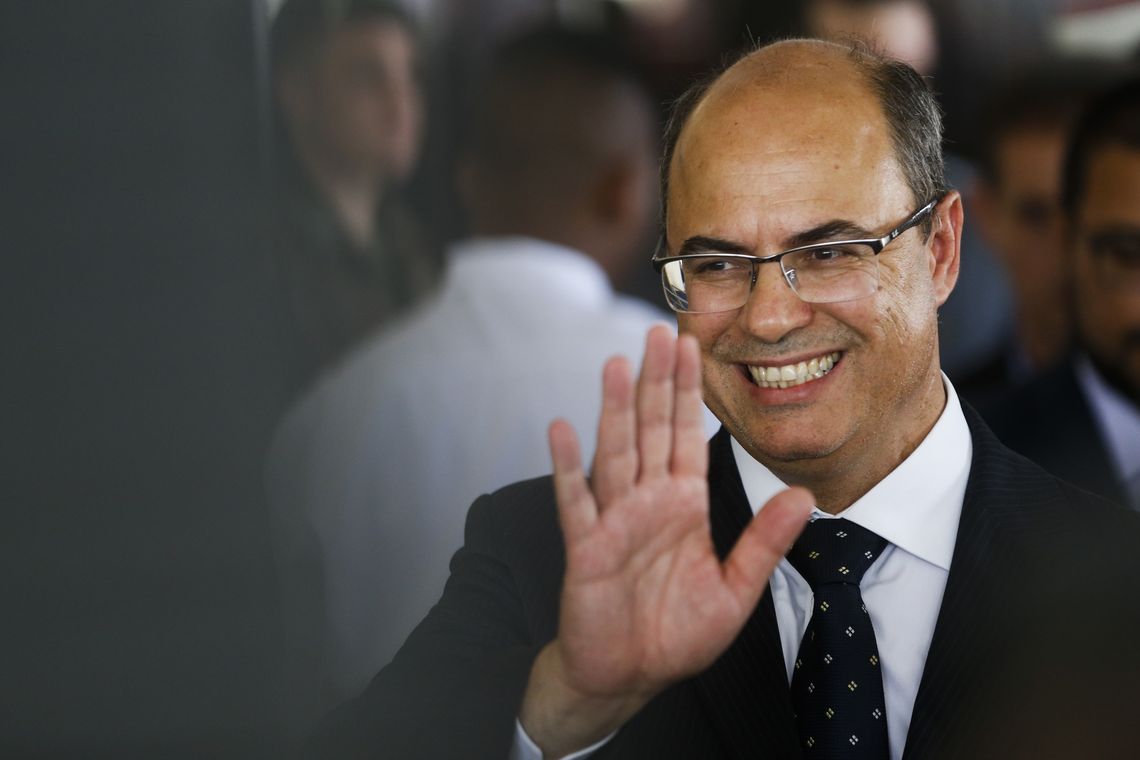 O governador eleito Wilson Witzel , participa da formatura e diplomação de militares na Escola de Aperfeiçoamento de Oficiais, na Vila Militar em Deodoro.