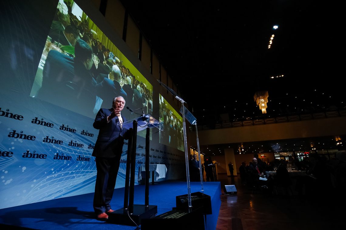Alan Santos/PR São Paulo - Presidente Michel Temer anuncia edição de medida provisória para incentivar setor de informática, durante almoço anual da Associação Brasileira da Indústria Eletroeletrônica (Abinee) (Alan Santos/PR)