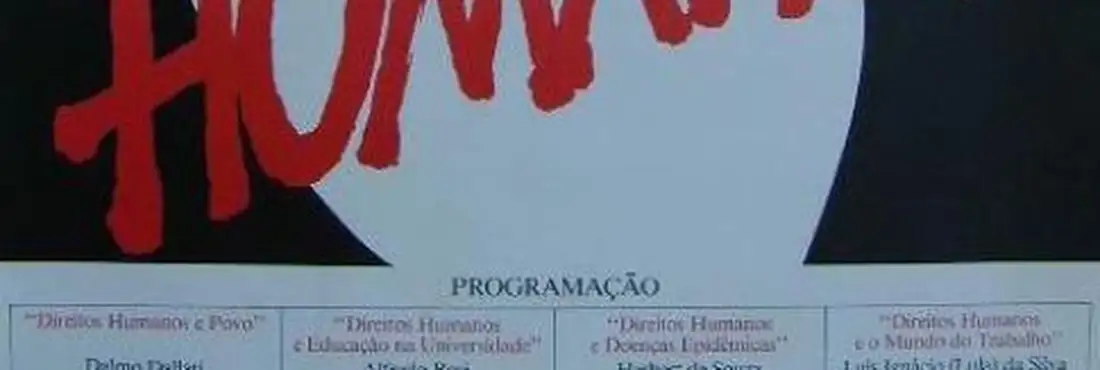 Cartaz pelos direitos humanos da Comissão Justiça e Paz de SP Cartaz pelos direitos humanos da Comissão Justiça e Paz da Arquidiocese de São Paulo