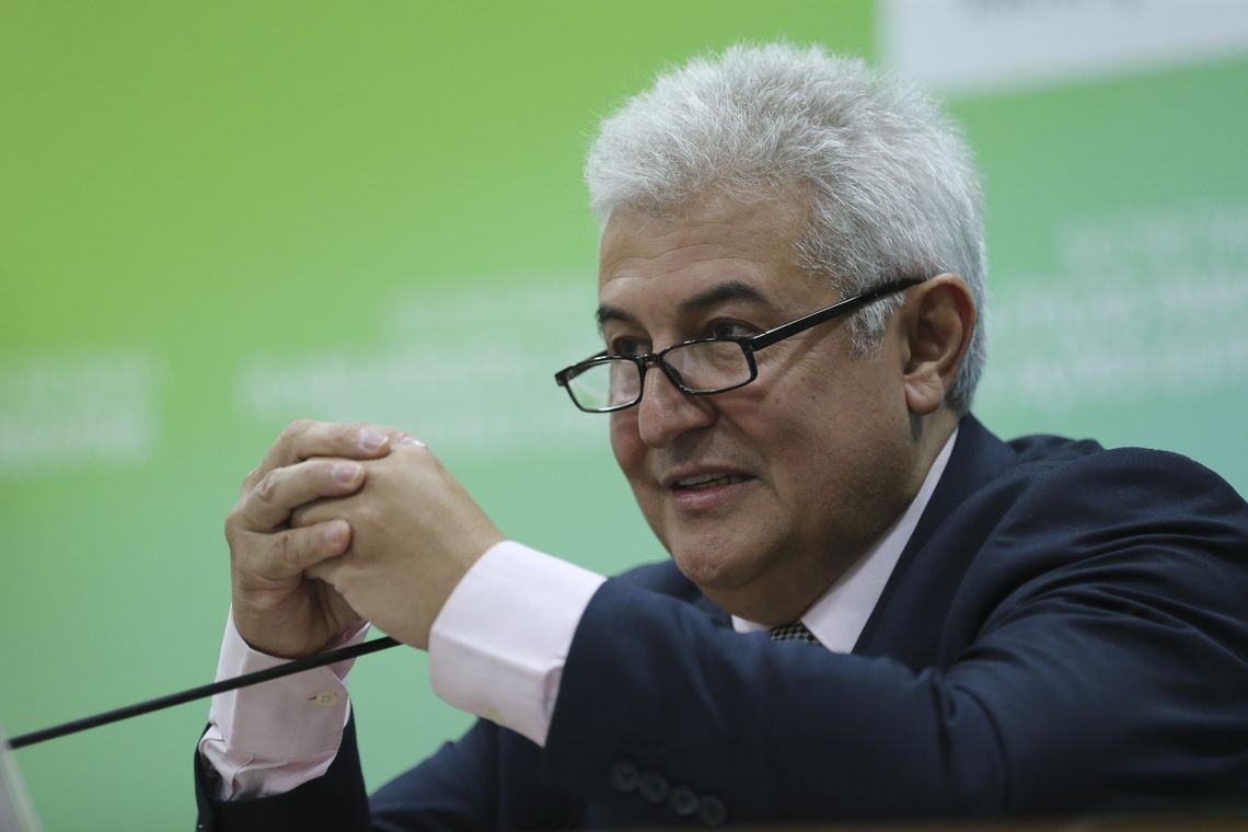 José Cruz/Agência Brasil O ministro da Ciência, Tecnologia, Inovações e Comunicações, Marcos Pontes, toma café da manhã com jornalistas e anuncia o incicio da 16ª Semana Nacional de Ciência e Tecnologia (SNCT)