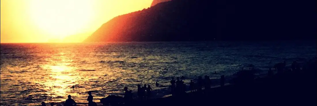 Orla carioca no fim da tarde Orla carioca no fim da tarde