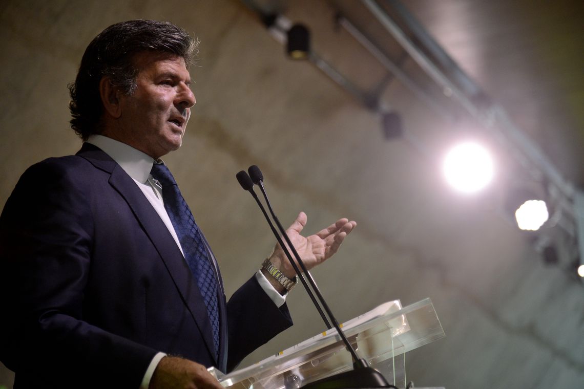 Tânia Rêgo/Agência Brasil O vice-presidente do Supremo Tribunal Federal (STF), Luiz Fux, participa do seminário Reforma da Previdência - uma Reflexão Necessária, no Centro Cultural da FGV, no Rio de Janeiro.