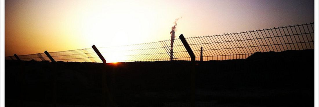 Faixa de Gaza Por do sol na Faixa de Gaza
