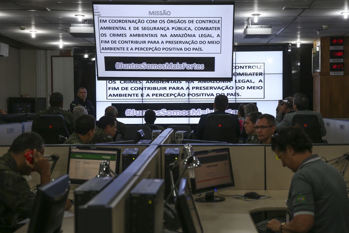 Antonio Cruz/Agência Brasil Centro de Operações Conjuntas no ministério da defesa