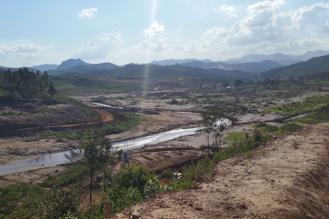 Léo Rodrigues/Agência Brasil Mariana/MG - Vista aérea da área de Bento Rodrigues em que será construído o Dique S4 (Léo Rodrigues/Agência Brasil)