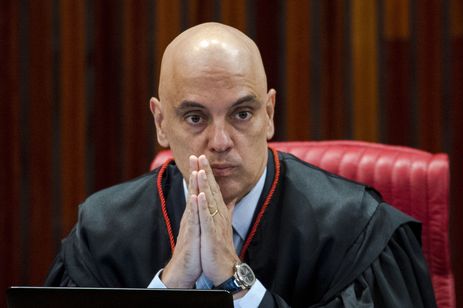 O ministro do Tribunal Superior Eleitoral (TSE). Alexandre de Moraes, durante sessão plenária para análise de embargos de declaração em representação, recursos ordinários e recursos especiais eleitorais referentes às Eleições 2018.