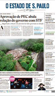 Capa do Jornal O Estado de S. Paulo Edição 2023-11-24