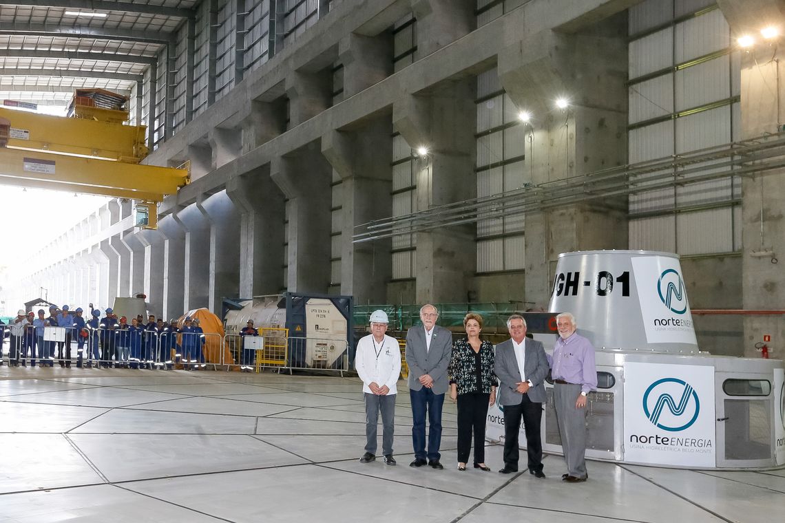 Roberto Stuckert Filho/PR Vitória do Xingu (PA) - Presidenta Dilma Rousseff durante cerimônia que marca início da operação comercial da Usina Hidrelétrica de Belo Monte (Roberto Stuckert Filho/PR)
