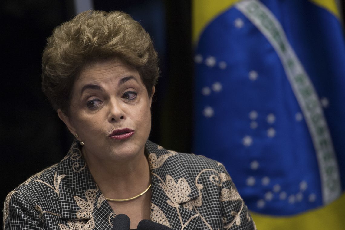 Marcelo Camargo/Agência Brasil Brasília - A presidenta afastada, Dilma Rousseff, faz sua defesa durante sessão de julgamento do impeachment no Senado (Marcelo Camargo/Agência Brasil)