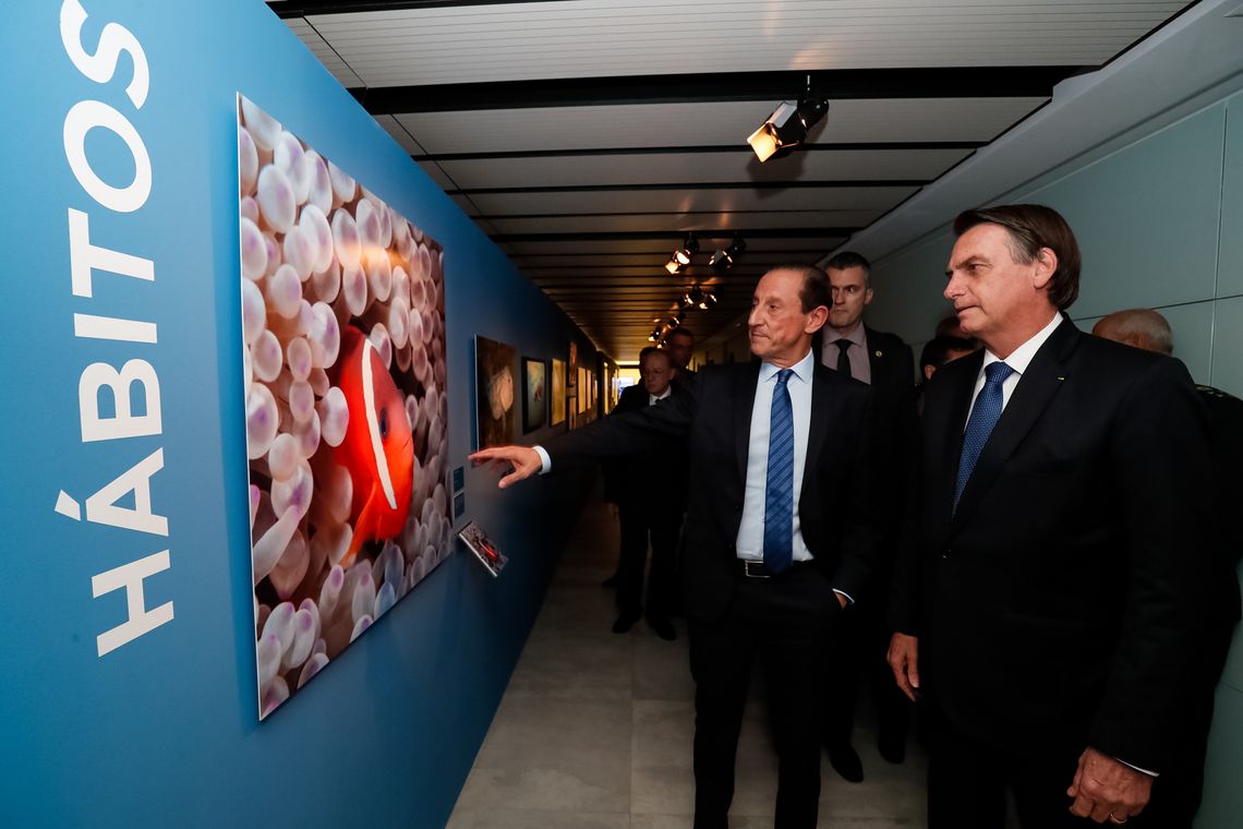 Alan Santos/PR Presidente Jair Bolsonaro durante encontro com lideranças empresariais e cerimônia de entrega da Ordem do Mérito Industrial São Paulo.