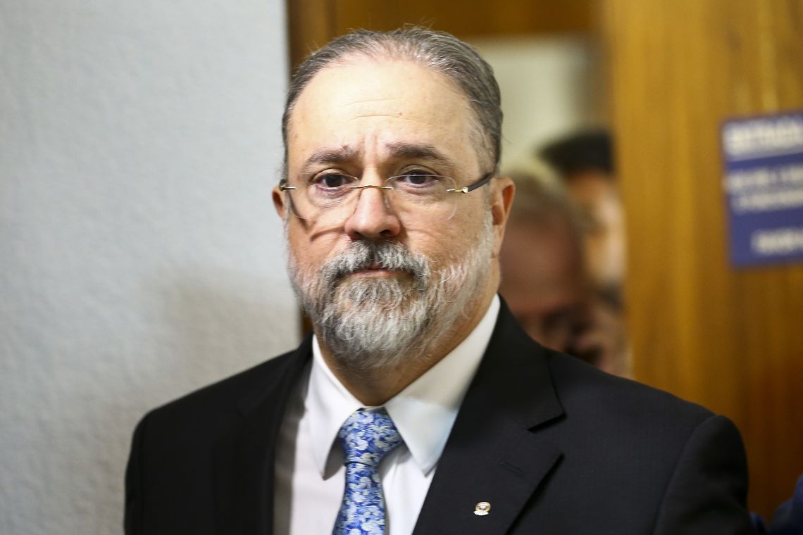 Antônio Augusto Brandão de Aras, indicado para o cargo de procurador-geral da República, durante sabatina na Comissão de Constituição e Justiça (CCJ) do Senado