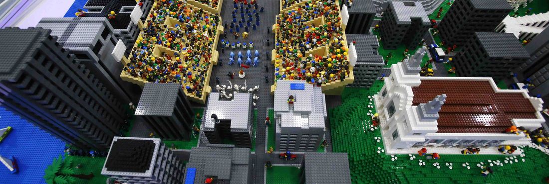 Maquete de Lego do Rio Maquete do Rio feita de Lego