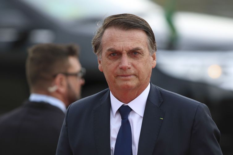 Presidente eleito Jair Bolsonaro chega ao Congresso Nacional para a solenidade de posse.