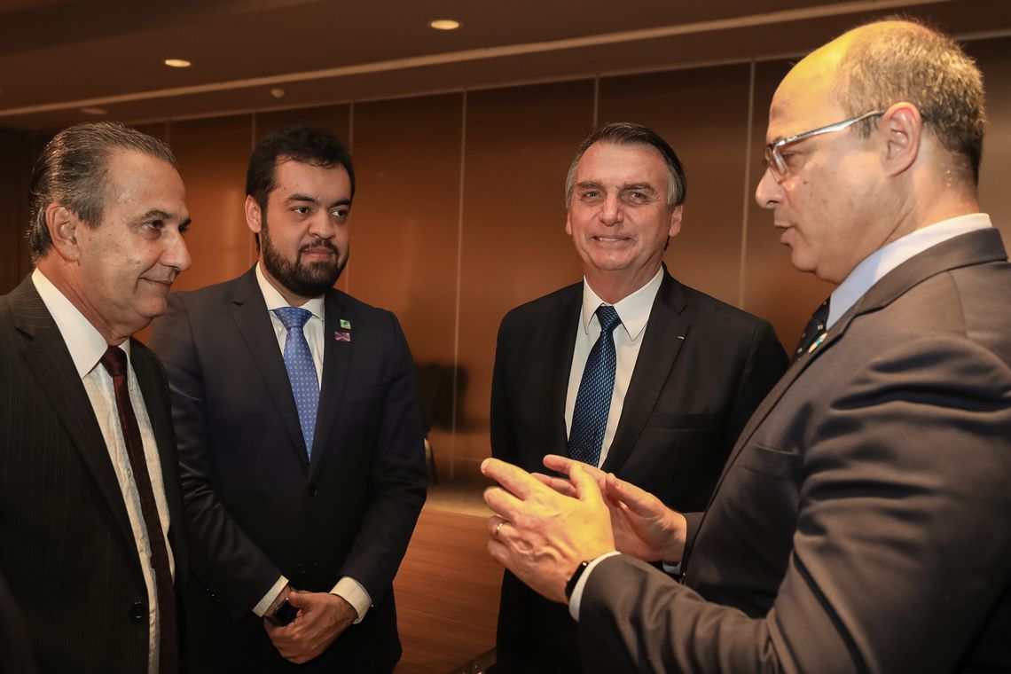 Marcos Corrêa/PR O presidente Jair Bolsonaro durante almoço de Encontro do Conselho Interdenominacional de Ministros Evangélicos do Brasil.