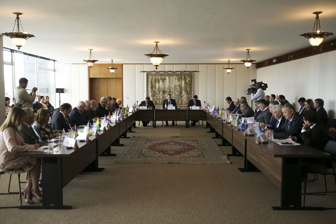 Marcelo Camargo/Agência Brasil O presidente do Supremo Tribunal Federal (STF), Dias Toffoli, se reúne com os presidentes dos Tribunais de Justiça de todo o país.