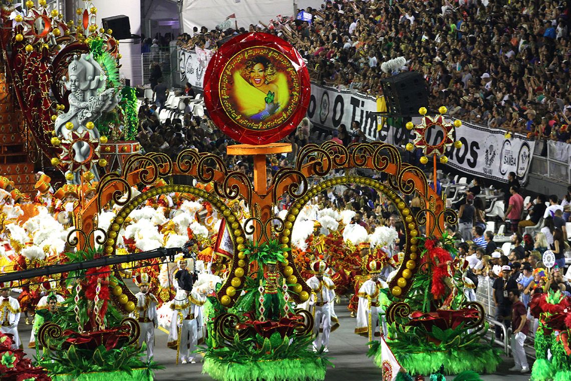 Divulgação/LigaSP São Paulo – Mocidade Alegre no segundo dia de desfile das escolas de samba paulistanas do Grupo Especial (Divulgação/LigaSP)