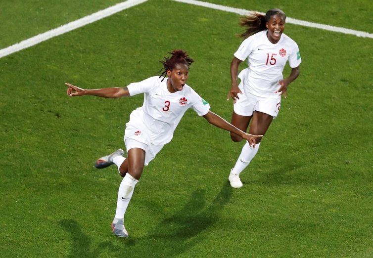 Kadeisha Buchanan, jogadora da seleção do Canadá na Copa do Mundo de Futebol Feminino - França 2019