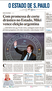 Capa do Jornal O Estado de S. Paulo Edição 2023-11-20