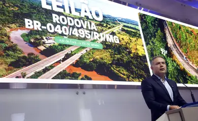 São Paulo (SP), 30/04/2025 - O ministro dos Transportes, Renan Filho, participa do Leilão na B3 da Rodovia BR-040/495/RJ/MG. Foto: Paulo Pinto/Agência Brasil