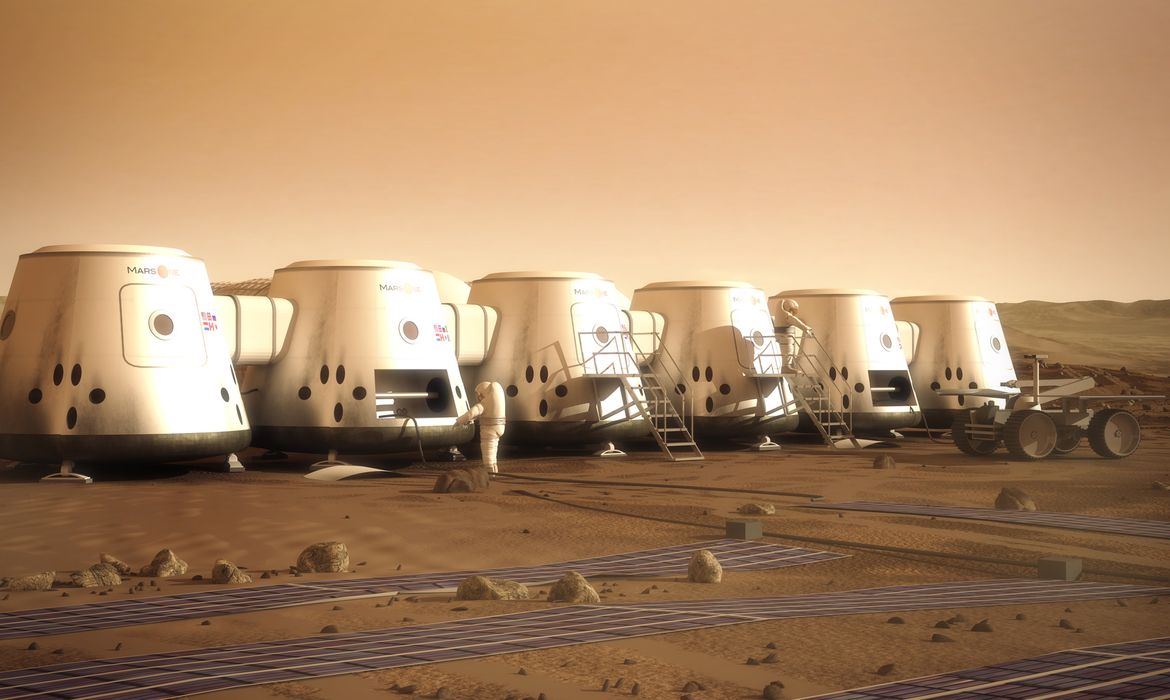 A Nasa desenvolve projeto de colonização do planeta Marte para as próximas décadas, tendo como meta levar tripulantes em uma viagem somente de ida