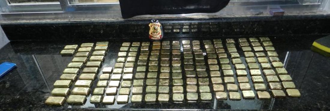 PF do (RJ) apreende 20 kg de ouro do Tráfico de Drogas