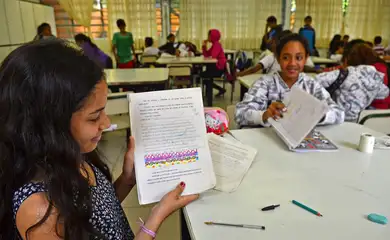 São Paulo - A EMEF Presidente Campos Salles, localizada em Higienópolis, é considerada um exemplo de integração Escola-Comunidade.
Foto: Rovena Rosa/Agência Brasil