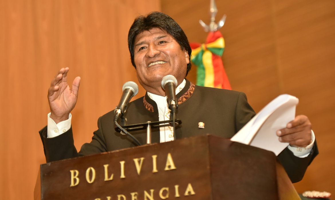 O presidente da Bolívia, Evo Morales