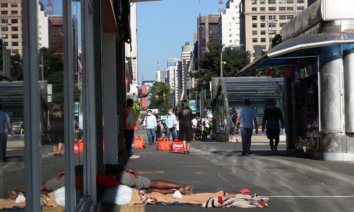 Avenida Paulista durante a pandemia de covid-19