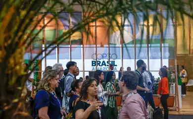 Belém (PA), 10/11/2025 - Pavilhões dos países e movimentação na Blue Zone da COP30.  Foto: Tânia Rêgo/Agência Brasil