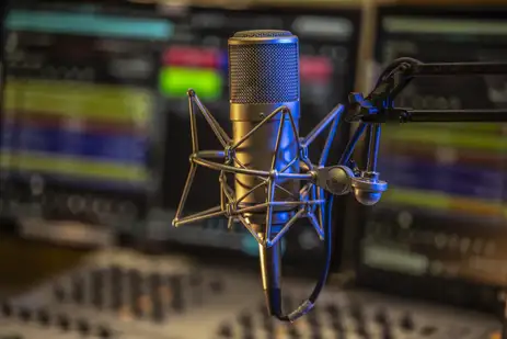 Brasília (DF) 01/08/2023 - Fotografia de um estúdio de rádio na Empresa Brasil de Comunicação (EBC).Foto: Joédson Alves/Agência Brasil