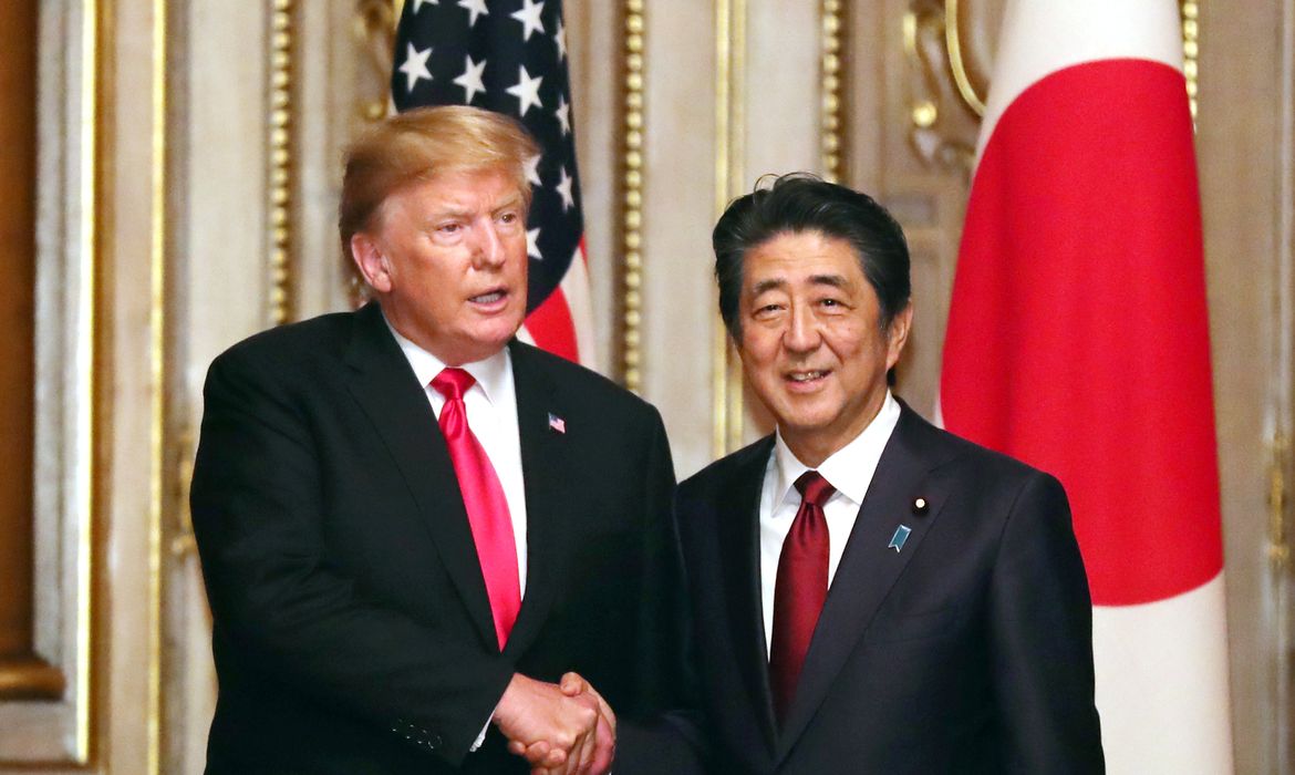 Trump, Japão, Visita
 Yoshikazu Tsuno/Pool via REUTERS