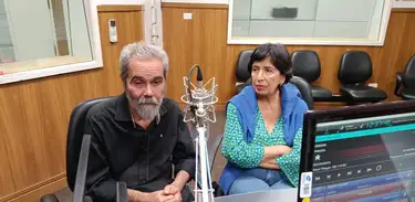 Severino Francisco e Déa Barbosa, autores de &quot;Clodo, Climério e Clésio – A Profissão do Sonho&quot;
