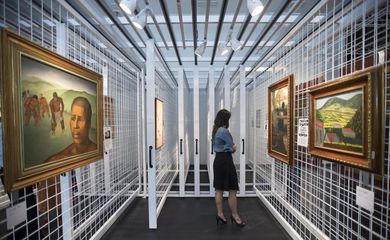 Exposição A Persistência da Memória. Intitulado O Poder da Arte, o 3º módulo traz a história dos museus e do mercado de arte no Brasil entre o pós-guerra e o início da década de 1970 (Marcelo Camargo/Agência Brasil)