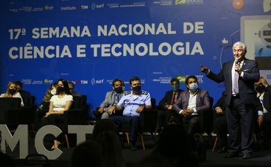 O ministro da Ciência, Tecnologia e Inovações, Marcos Pontes, abre oficialmente a edição presencial da 17ª Semana Nacional de Ciência e Tecnologia (SNCT).