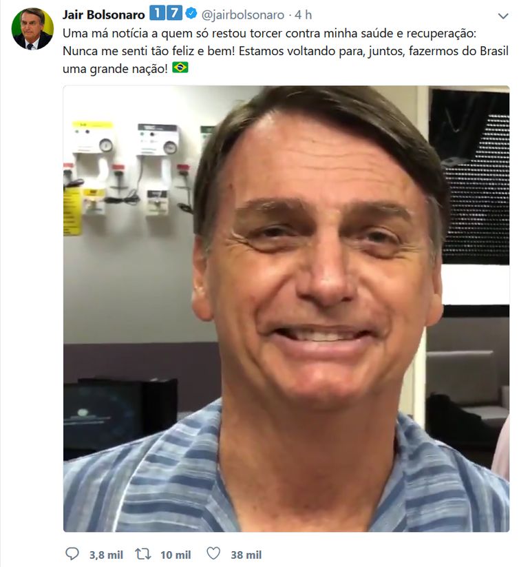 Vídeo do Twitter de Jair Bolsonaro