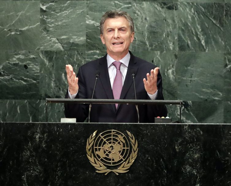 Presidente Maurício Macri fala na Assembleia Geral da ONU
