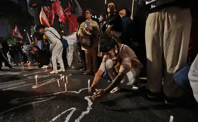 São Paulo (SP), 31/10/2025 - Pessoas na Avenida Paulista durante manifestação contra a operação policial Contenção no Rio de Janeiro. Foto: Paulo Pinto/Agência Brasil