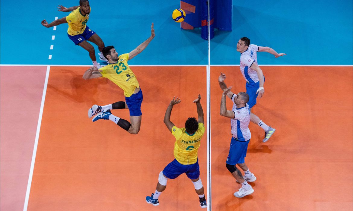 Volei Masculino Brasil Vence Eslovenia Por 3 A 2 Radioagencia Nacional