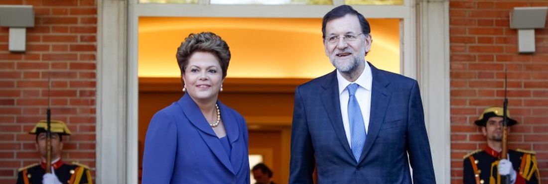 Presidenta Dilma Rousseff durante encontro com Mariano Rajoy, primeiro-ministro da Espanha