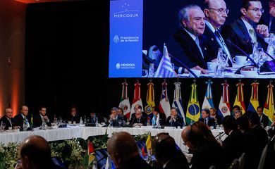 Mendoza / Argentina - Presidente Michel Temer participa da Sessão Plenária dos senhores presidentes dos estados membros do Mercosul, Estados Associados, México e convidados especiais ( Alan Santos/PR)