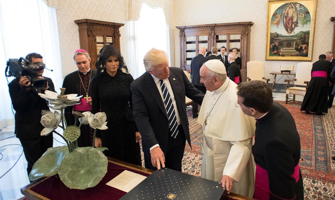 Papa recebe Donald Trump no Vaticano - Foto Agência Lusa