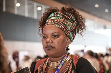 José Cruz/Agência Brasil Brasília (DF), 01/10/2025 – Maria Elisâgela dos Santos na 5ª Conferência Nacional de Políticas para as Mulheres.
Foto: José Cruz/Agência Brasil
