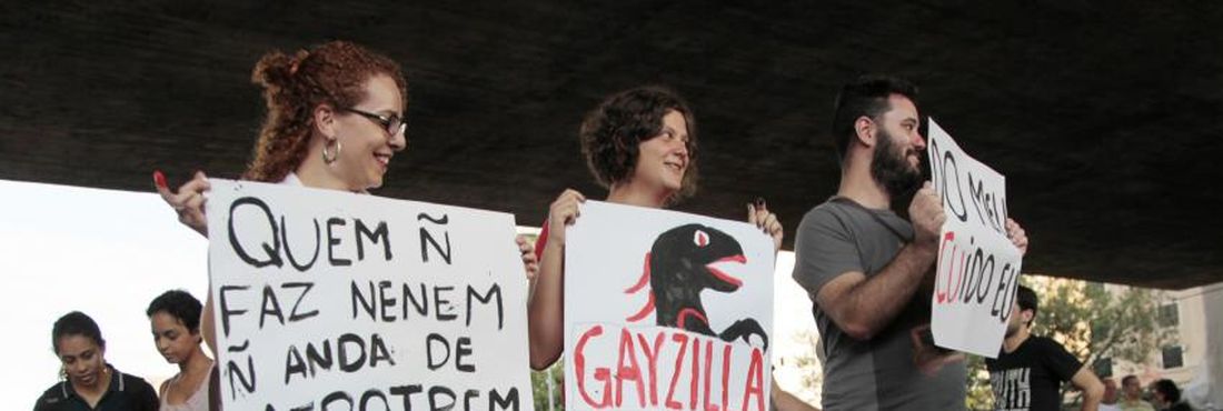 Protesto contra a homofobia em São Paulo