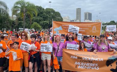 Rio de Janeiro (RJ) 10/12/2023 - Caminhada pelo fima da violência contra a mulher.
Foto: Divulgação