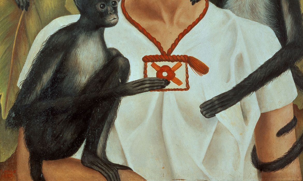 Frida Kahlo_autorretrato con monos_1943_óleo sobre tela_Courtesy the Guelman Collection_©2015 Banco de México Diego Rivera & Frida Kahlo Museums Trust