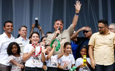 (São Geraldo do Araguaia - PA, 22/03/2022) Presidente da República Jair Bolsonaro, durante parada inopinada na cidade de São Geraldo do Araguaia - PA.
Foto: Alan Santos/PR